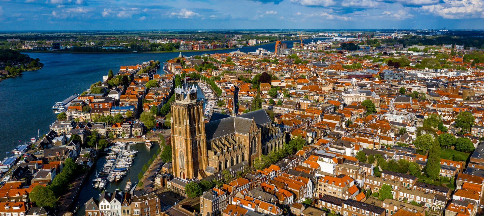 Dordrecht vanuit de lucht