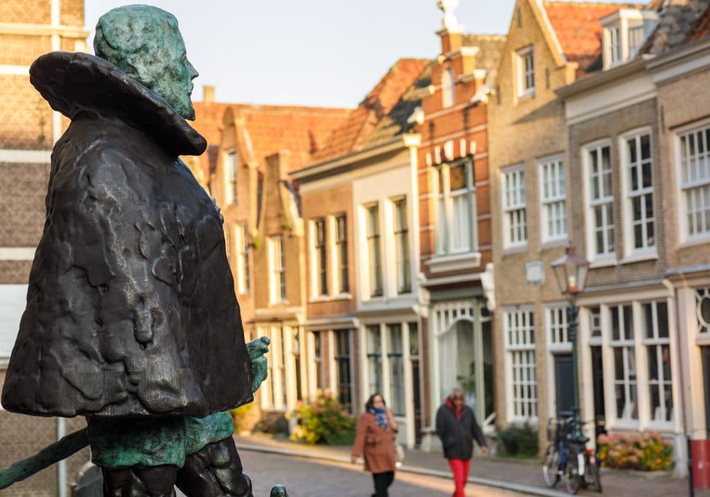 Standbeeld Willem van Oranje Hofstraat Nieuwstraat Dordrecht