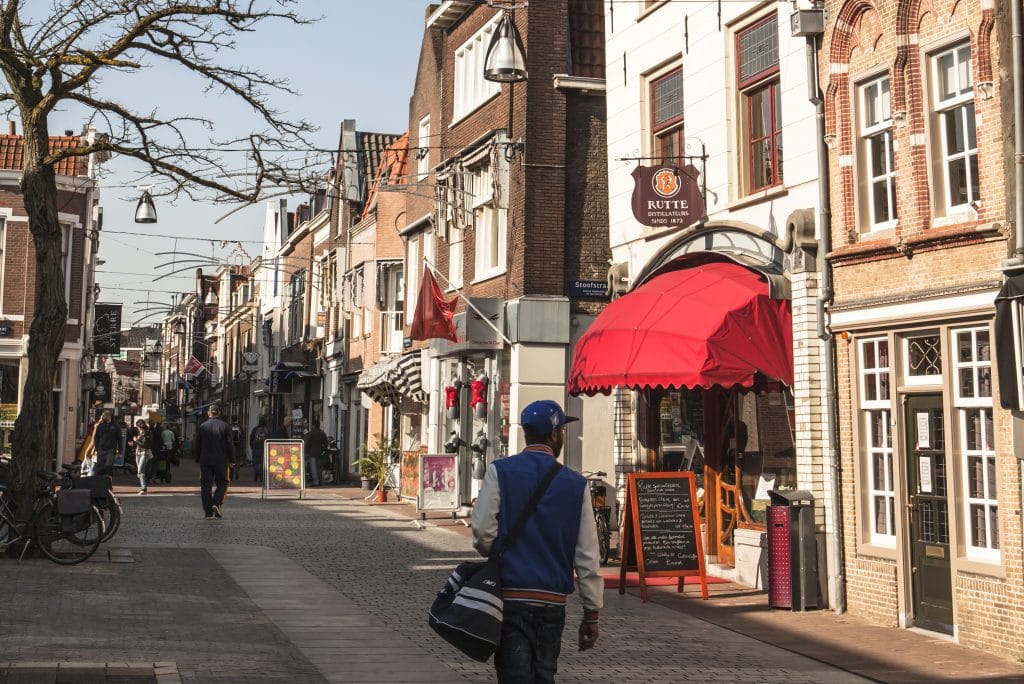 Winkelen in de Vriesestraat in Dordrecht