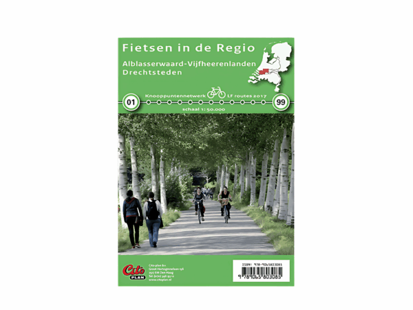 Fietskaart Drechtsteden, Alblasserwaard en Vijfheerenlanden