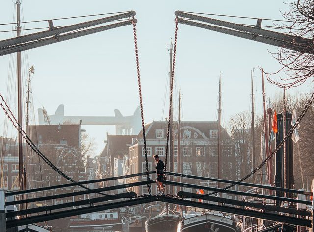 Damiatebrug Dordrecht centrum