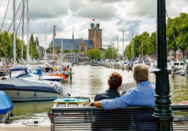 Stedentrip Nederland Uitzicht Grote Kerk Dordrecht
