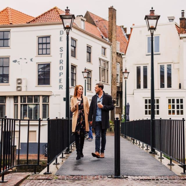 De Stroper Wijnbrug wandelen herfst koffie to-go Dordrecht