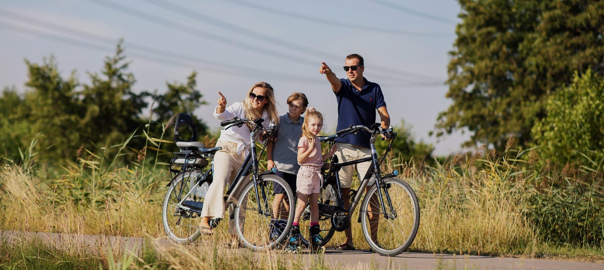 Nieuwe Dordtse Biesbosch fietsen gezin natuur Dordrecht