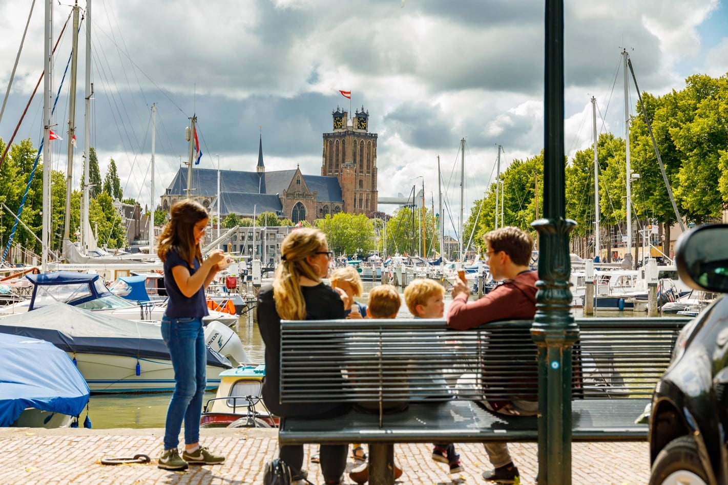 Gezin grote kerk