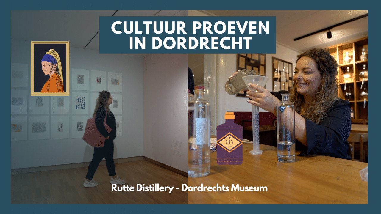 Dordt vlogt cultuur proeven in Dordrecht Distilleerderij Rutte Dordrechts Museum