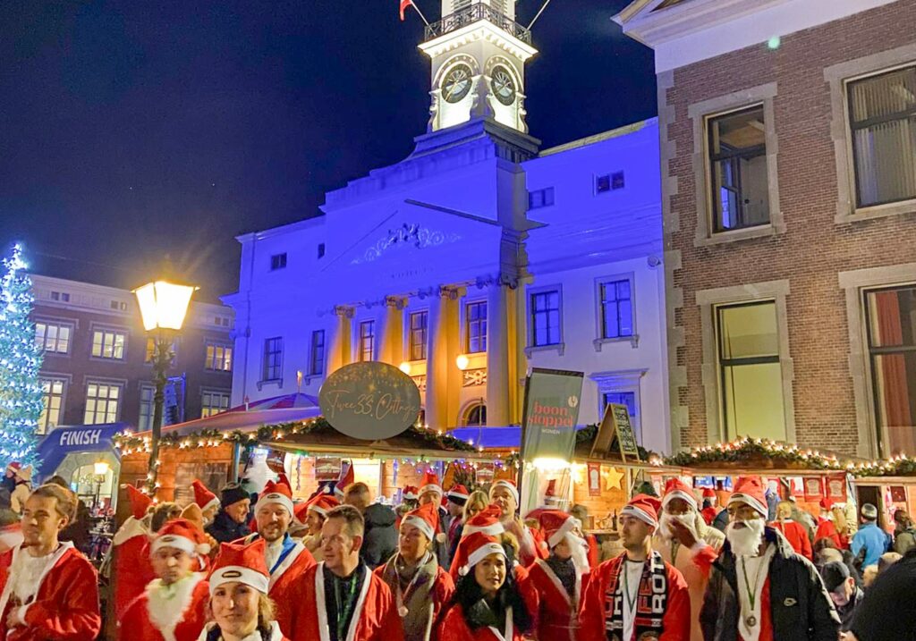 Santa Run evenement Stadhuis Dordtse Decemberdagen Dordrecht