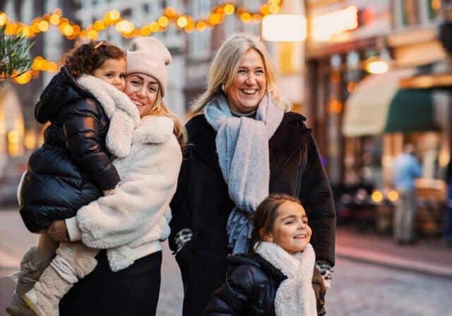 Feestverlichting Visstraat kerst winkelen kinderen centrum winter Dordrecht