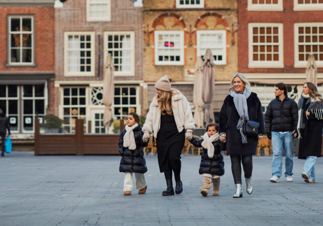 Winterwandeling Nieuwstraat Statenplein kinderen wandelen centrum winter Dordrecht