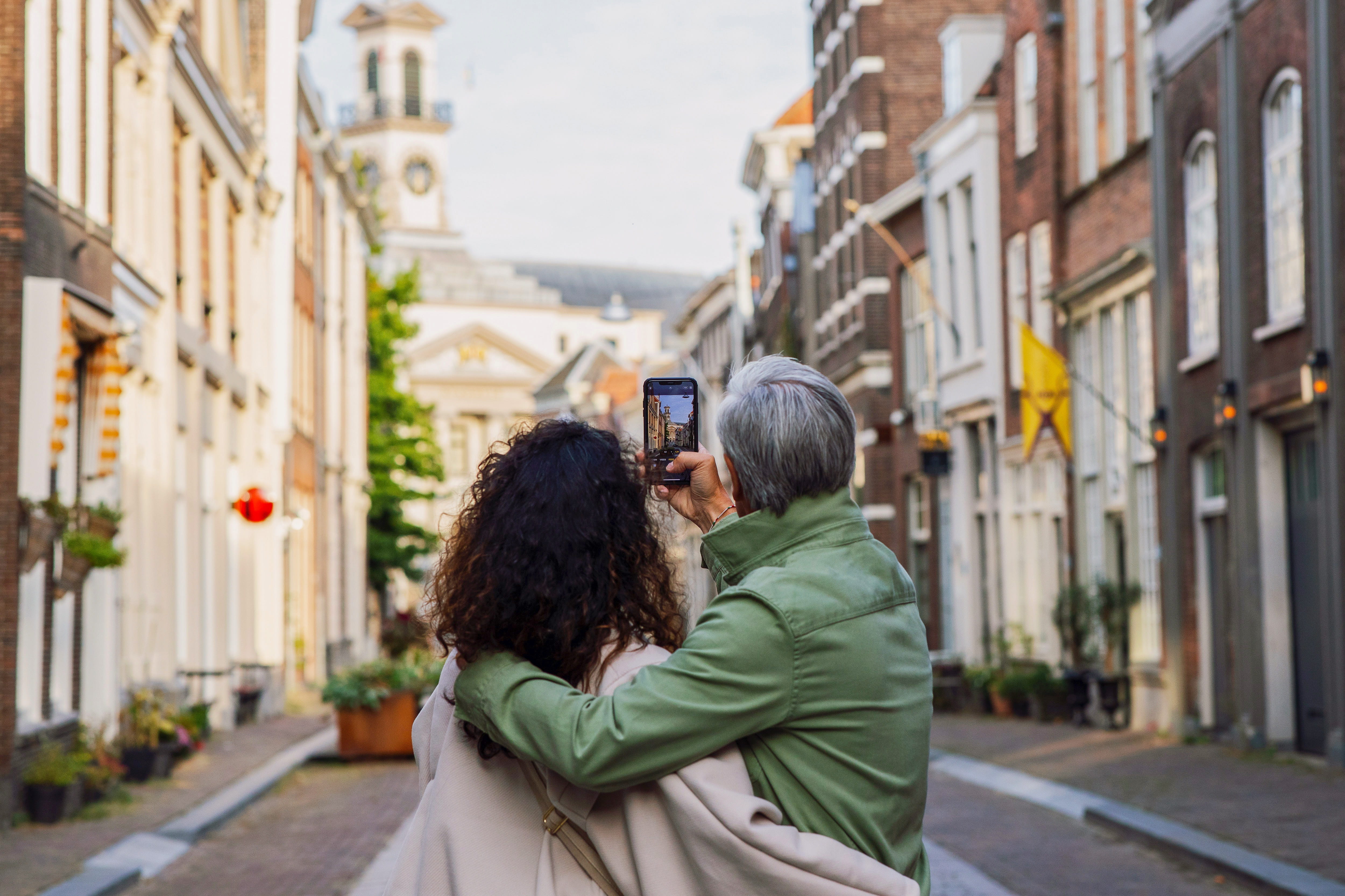 Fotograferen Stadhuis stel herfst Grotekerksbuurt Dordrecht (1)