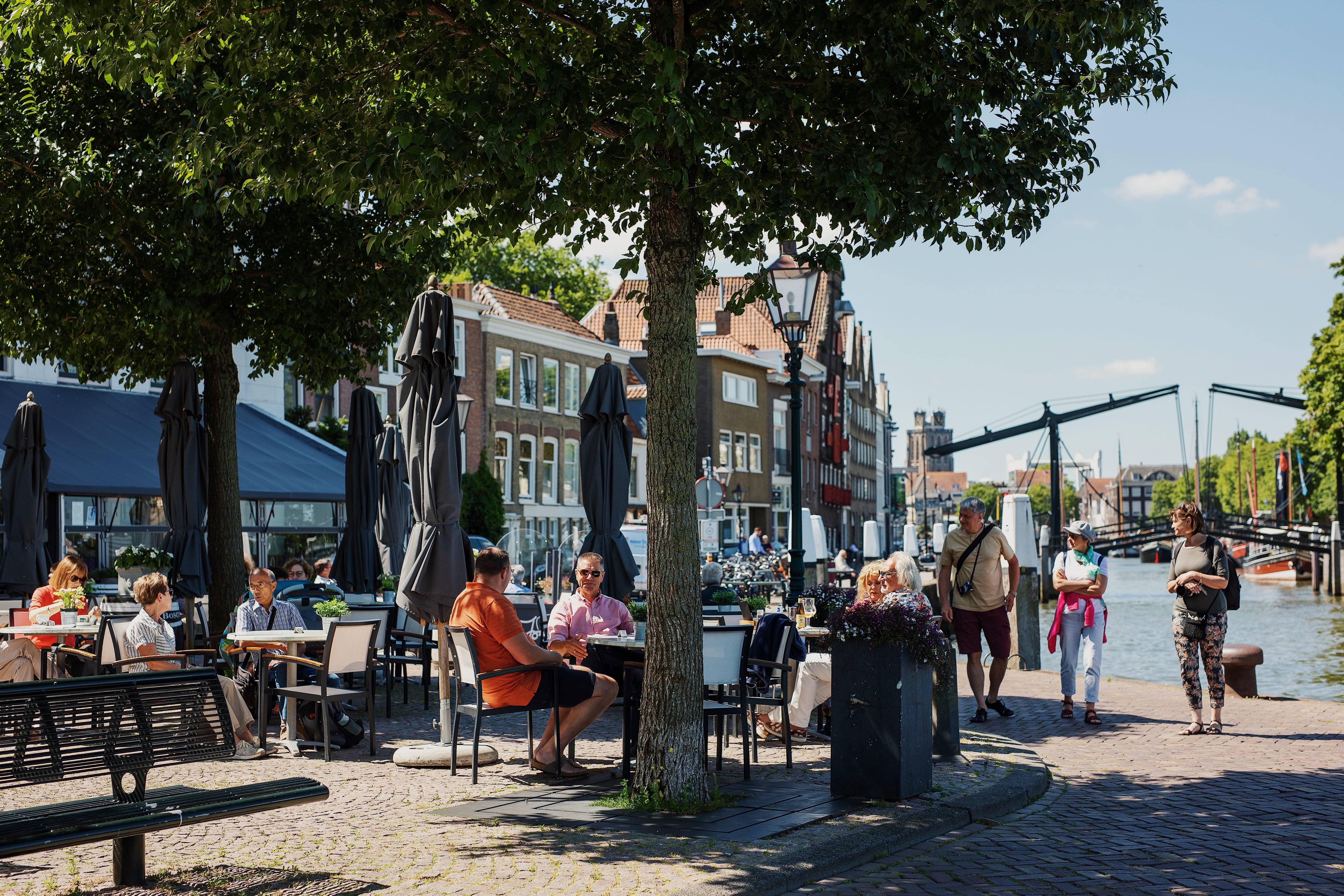 Groothoofd terras eten drinken Jongepier Damiatebrug Wolwevershaven water Dordrecht (1)