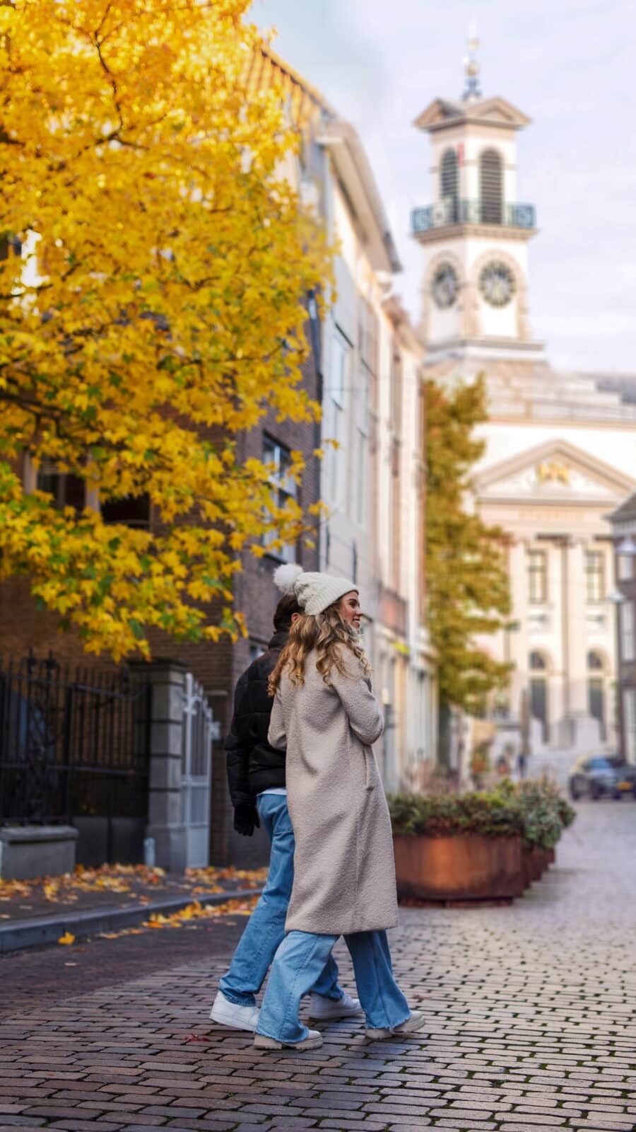 Grotekerksbuurt Stadhuis wandelen centrum winter Dordrecht