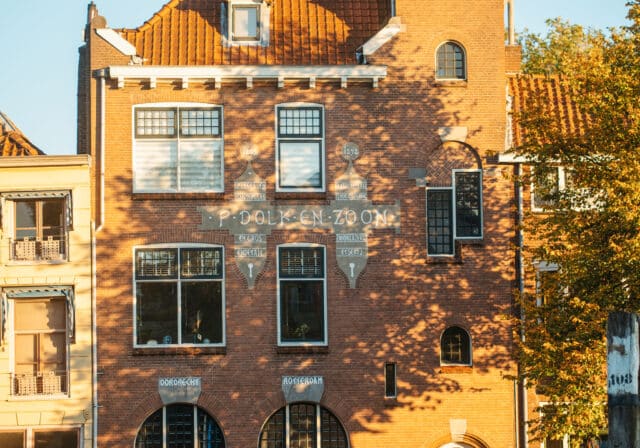 Knolhaven haven binnenstad leven stad Dordrecht herfst
