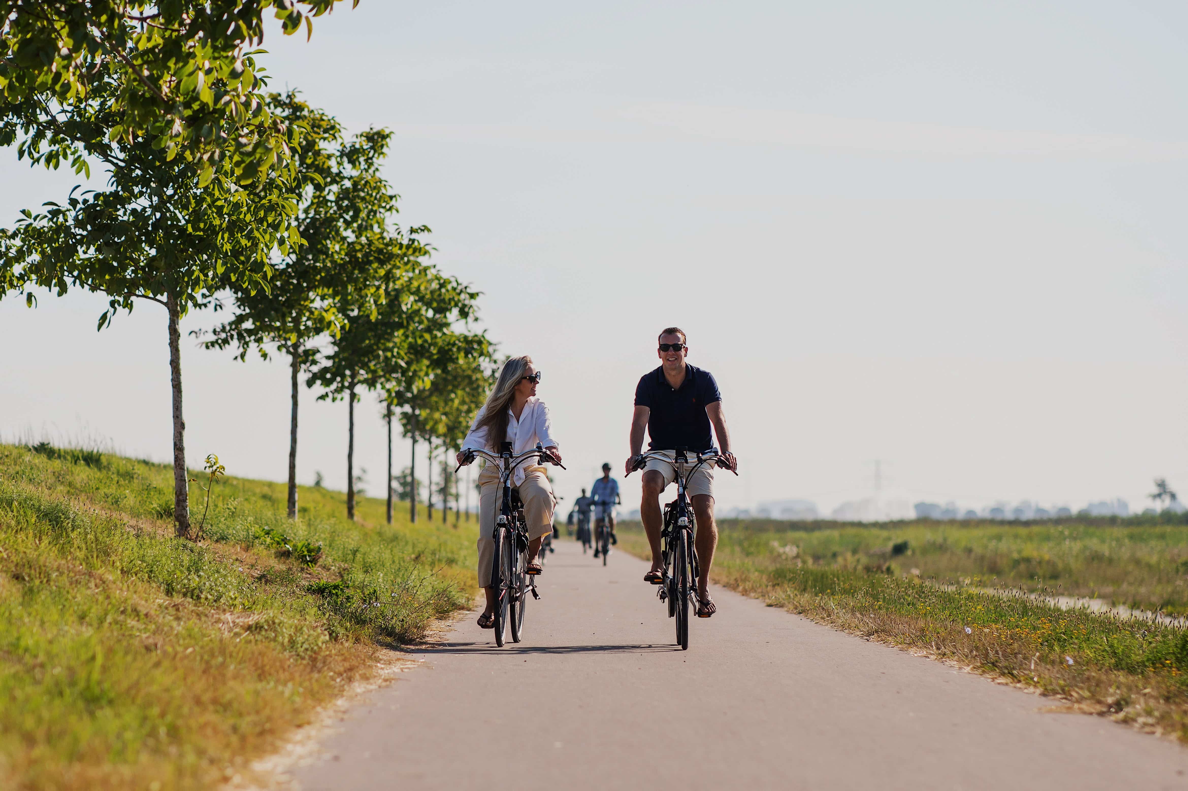 Nieuwe Dordtse Biesbosch fietsen stel natuur Dordrecht zomer