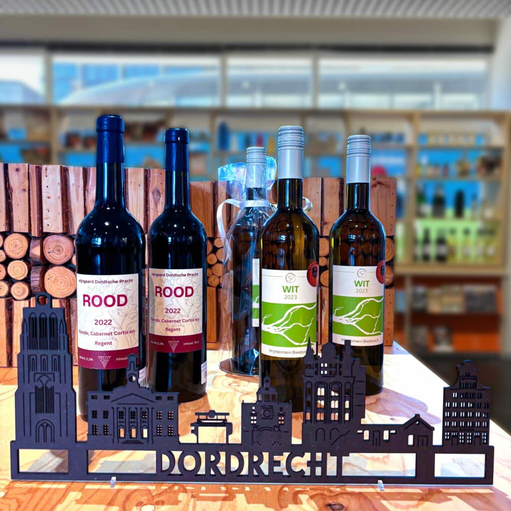 Wijn Wijndomein Biesbosch winkel VVV centrum Dordrecht