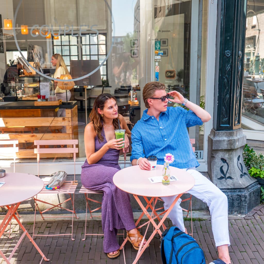 Couple's Cafe koffie terras stel eten drinken zomer centrum Dordrecht