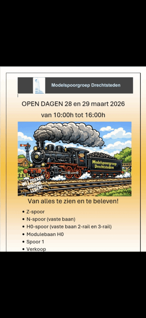 Afbeelding Open Dag Modelspoorgroep Drechtsteden